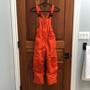 Lands’ End Kids Squall Snowpants Snow Pants size 8 orange